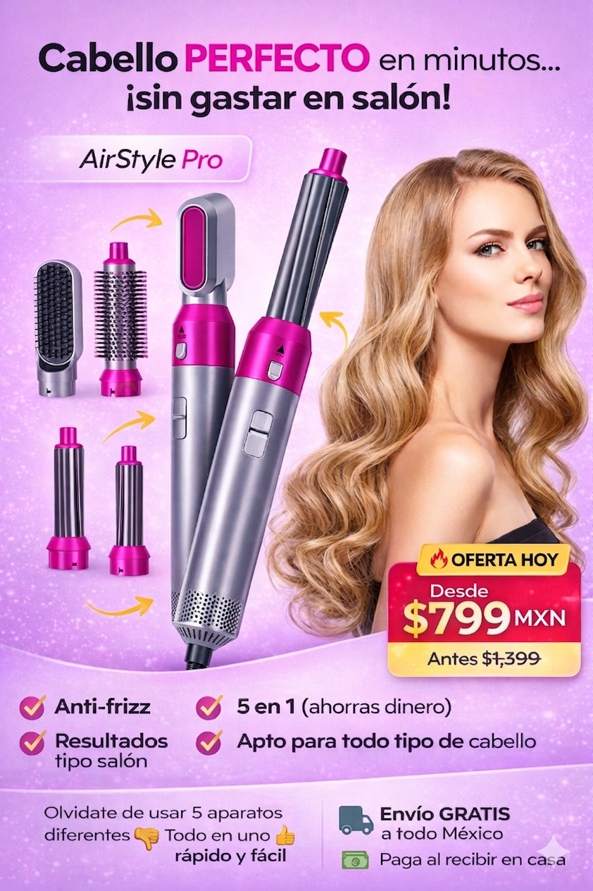 AirStyle Pro 5 en 1 | Olvídate del Frizz