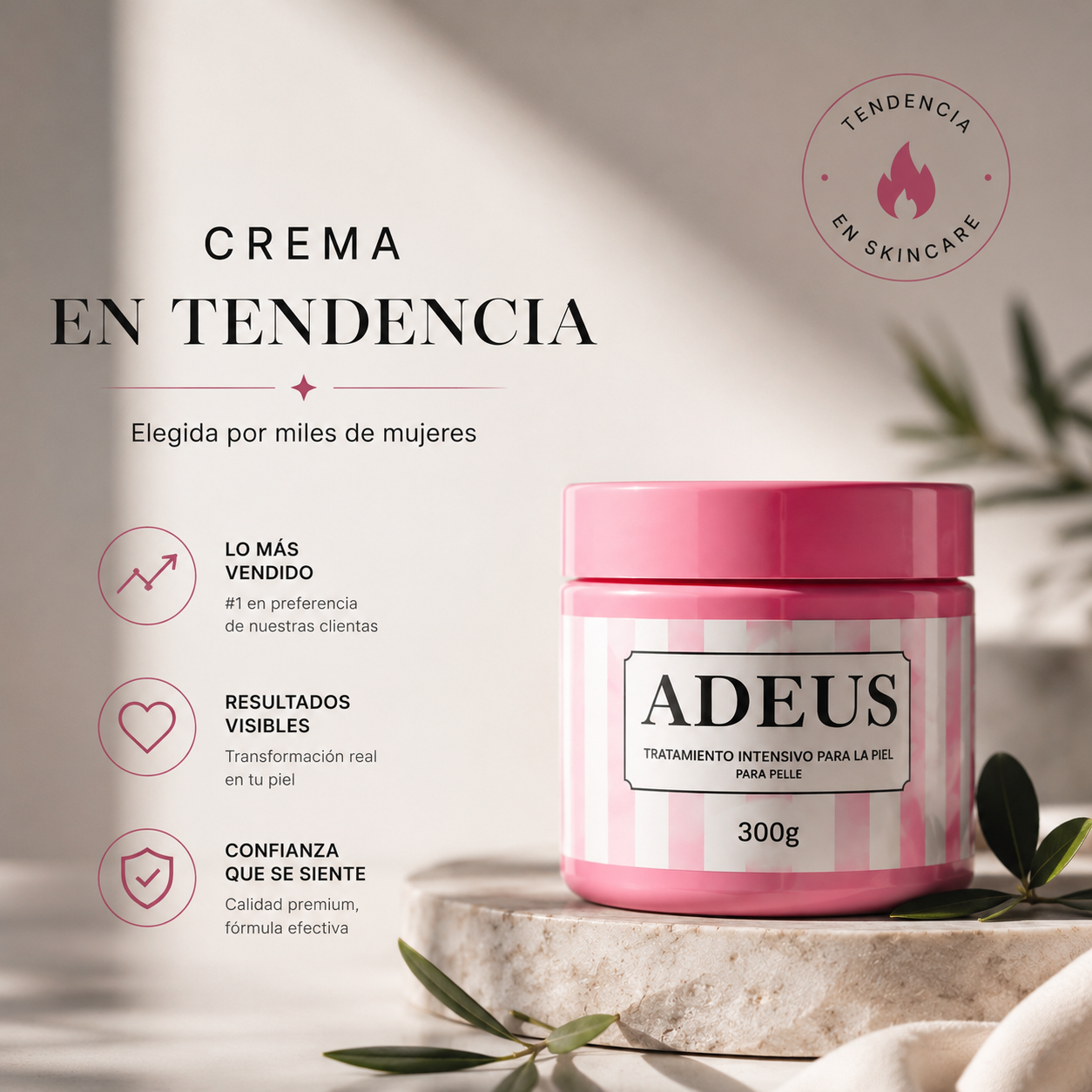 Crema viral - Reafirma las celulitis y estrias