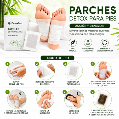 100 Parches Detox Pies Kinoki