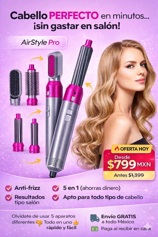 AirStyle Pro 5 en 1 | Olvídate del Frizz