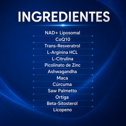 NAD+ Men’s Complex 13 en 1 | Energía, Vitalidad y Rendimiento Masculino