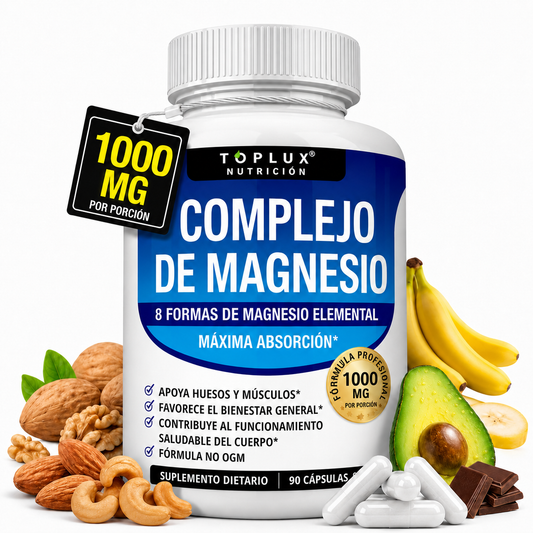 Complejo de Magnesio 8 en 1 | Máxima Absorción y Bienestar Integral